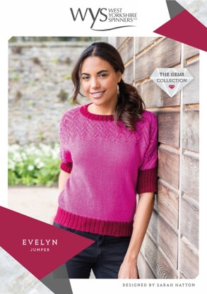 Evelyn Jumper in West Yorkshire Spinners Wensleydale Gems Hanks - WYS90995 - Downloadable PDF