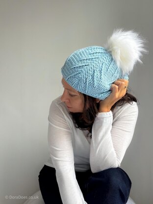 Falling pines slouchy beanie