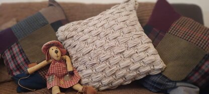 Brick Stitch Cushion Cover Ribbon XL