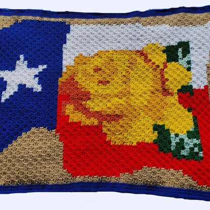 Yellow Rose of Texas Afghan