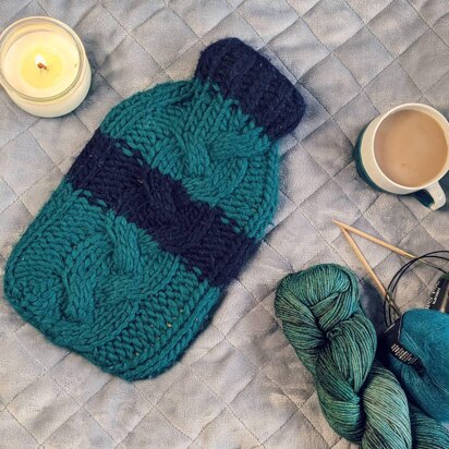 Cosy Cable Hot Water Bottle Cover