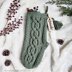 Olivette Cabled Christmas Stocking