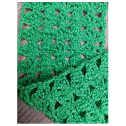Green scarf crochet pdf