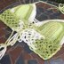 Lime Swirl Bikini Halter Top