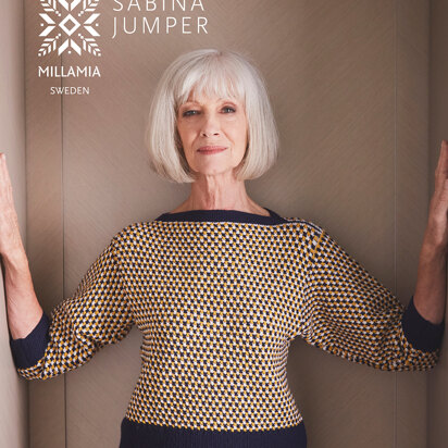 Sabina Sweater - Knitting Pattern For Women in MillaMia Naturally Soft Merino