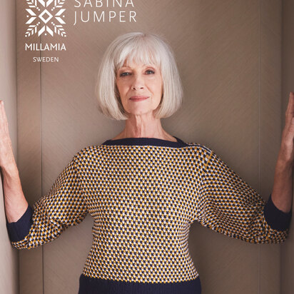 Sabina Jumper - Knitting Pattern For Women in MillaMia Naturally Soft Merino