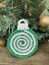 Crochet Coasters Candy spiral Pattern, Crochet Christmas ornament