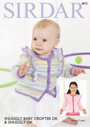 Cardigan in Sirdar Snuggly Baby Crofter DK & Snuggly DK - 4872 - Downloadable PDF