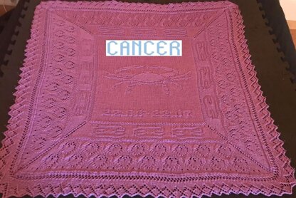 Nr. 8 Zodiac Cancer Baby blanket