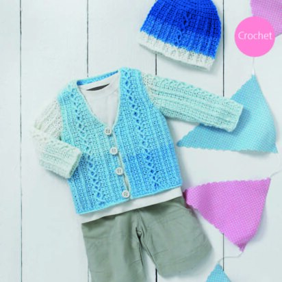 Sirdar 4921 Cardigan and Hat PDF