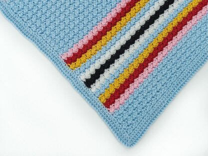 Winter Wonderland Wattle Stitch Crochet Blanket