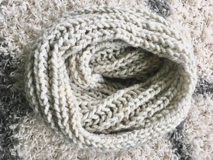 Brioche Infinity Scarf