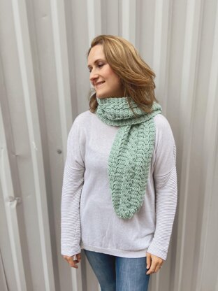 Neo Mint Cable Scarf
