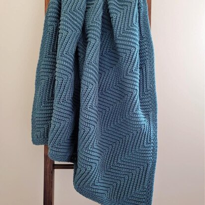 Diagonal Ripple Lapghan