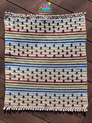 Reverse Spots & Stripes Blanket - US Terms