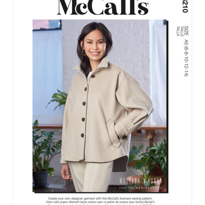 McCall's Misses' Jacket M8210 - Sewing Pattern