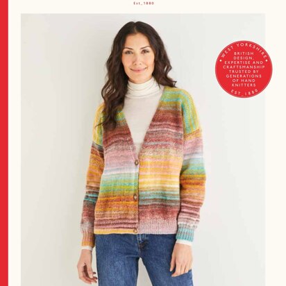 Cardigan in Sirdar Jewelspun - 10145  - Downloadable PDF