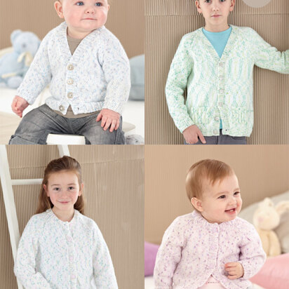 Boy's and Girl's Cardigans in Sirdar Snuggly Spots DK - 4565 - Downloadable PDF