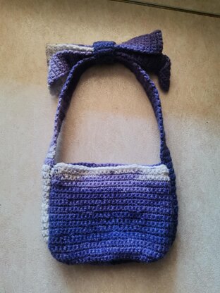 Bow shoulder bag pattern