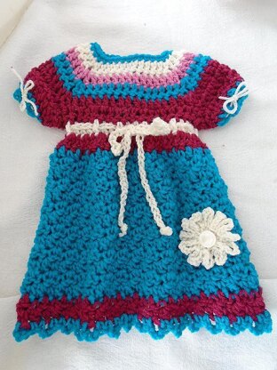 Tyra Crochet Baby and Girl's Dress