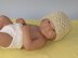 Preemie, Tiny and Newborn Baby 3 Stitch Lace Beanie Hat