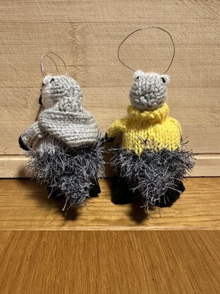 Mini Badger Wearing Rudolph Jumper/Hoodie - Lindor/Ferrero Rocher Cover/Stuffed Hanging Decoration