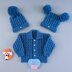 Dave Baby Jacket & hats knitting pattern 18" chest