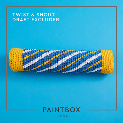 "Twist and Shout Draft Excluder" - Free Cushion Crochet Pattern For Home in Paintbox Yarns Recycled T-Shirt by Paintbox Yarns