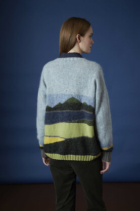 Flora Sweater - Knitting Pattern For Women in Debbie Bliss Fine Donegal, Rialto DK & Angel