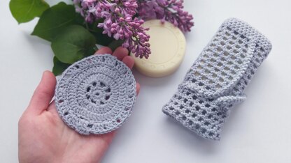 Crochet Soap bag and Face scrubby