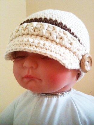 Oxleyham Newsboy Baby Hat Crochet Pattern