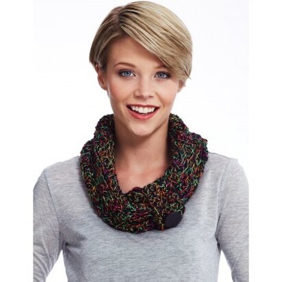 Ridge Stitch Cowl in Bernat Spectrum