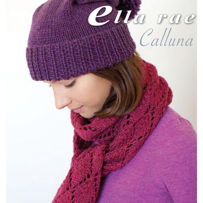 Tumut Hat & Taree Scarf Set in Ella Rae Calluna - ER02-04 - Downloadable PDF