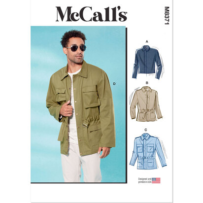 McCall's Men's Jacket in Two Lengths M8371 - Sewing Pattern