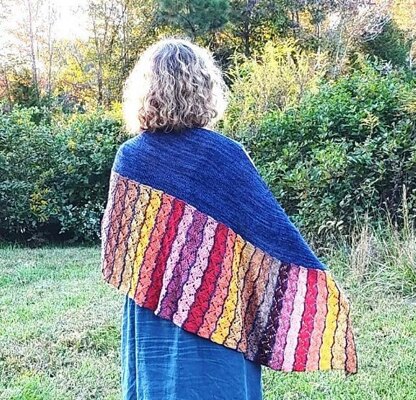 Leaf Swirl Shawl