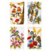 Vervaco Four Seasons Birds - Set of 4 Cross Stitch Kit - 8cm x 12cm