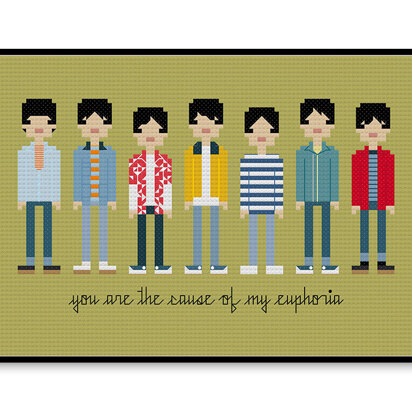 BTS Euphoria - PDF Cross Stitch Pattern