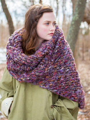 Wild Violets Shawl in Berroco Gusto