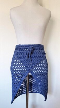 Nautical Mesh Sarong Skirt