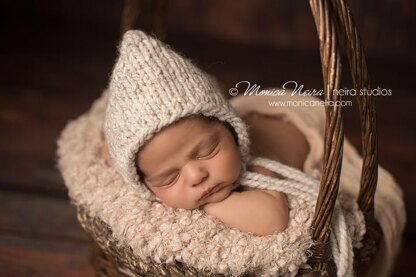 Newborn Pixie Bonnet Hat, Baby Pixie Hat