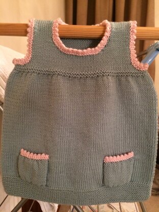 Little girl pinafore dress