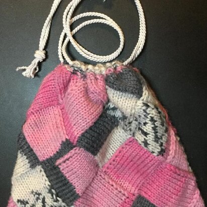 Entrelac Project Bag