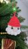 Crochet Santa ornament pattern, easy crochet Christmas decor