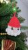 Crochet Santa ornament pattern, easy crochet Christmas decor