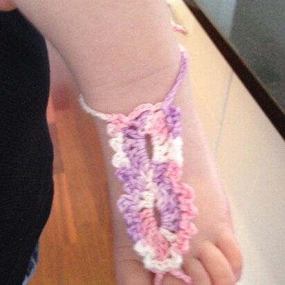 Lacy Baby/Toddler Barefoot Sandals