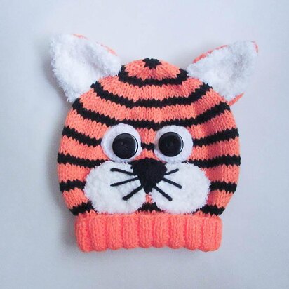 Tiger Animal Baby Beanie Hat