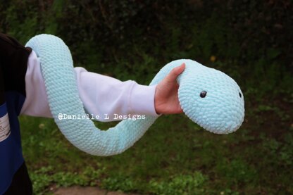 Snake amigurumi plush