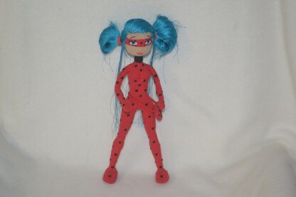 Crochet Pattern Ladybug Amigurumi doll