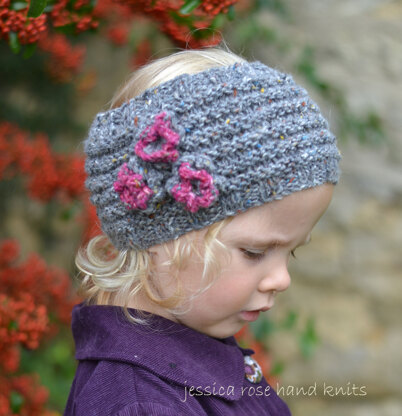 Easy knit headband in Debbie Bliss Donegal Luxury Tweed Aran