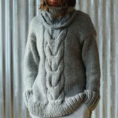 Sunday Sweater in Erika Knight Maxi Wool - Downloadable PDF